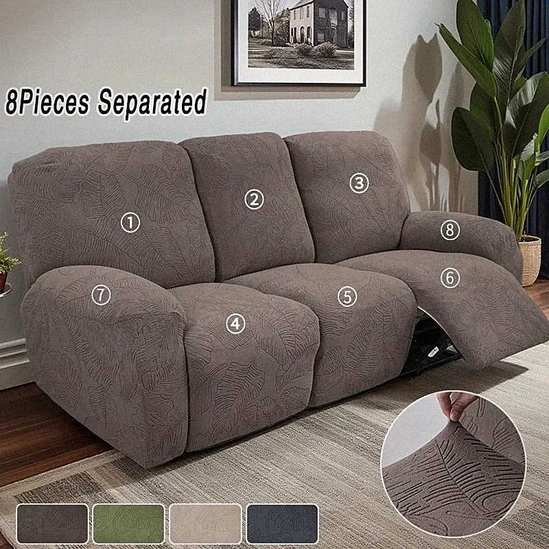 1/2/3seater Recliner Sofa Covers Relax Couch Slipcover Stretch Armchair Cover