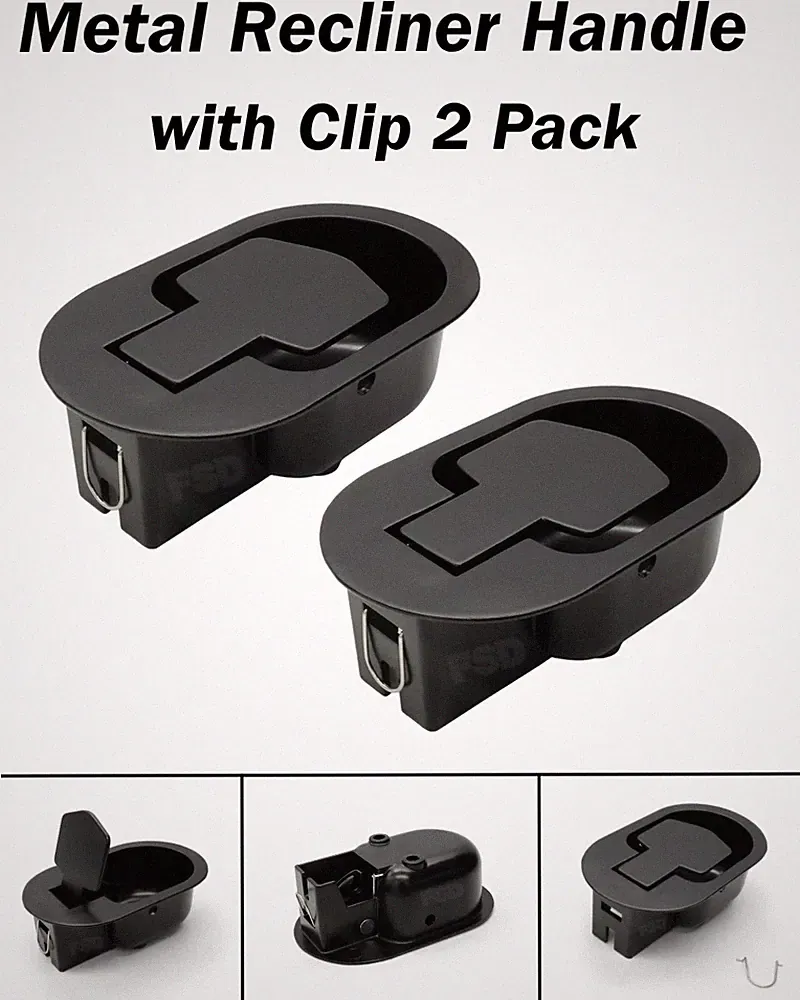 2 Pk Quality Universal Metal Recliner Chair & Sofa Release Handle Lever Trigger