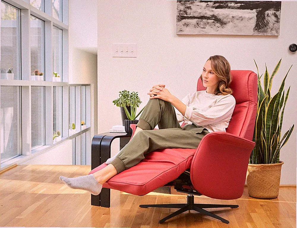 Fjords Leather Swivel Recliners