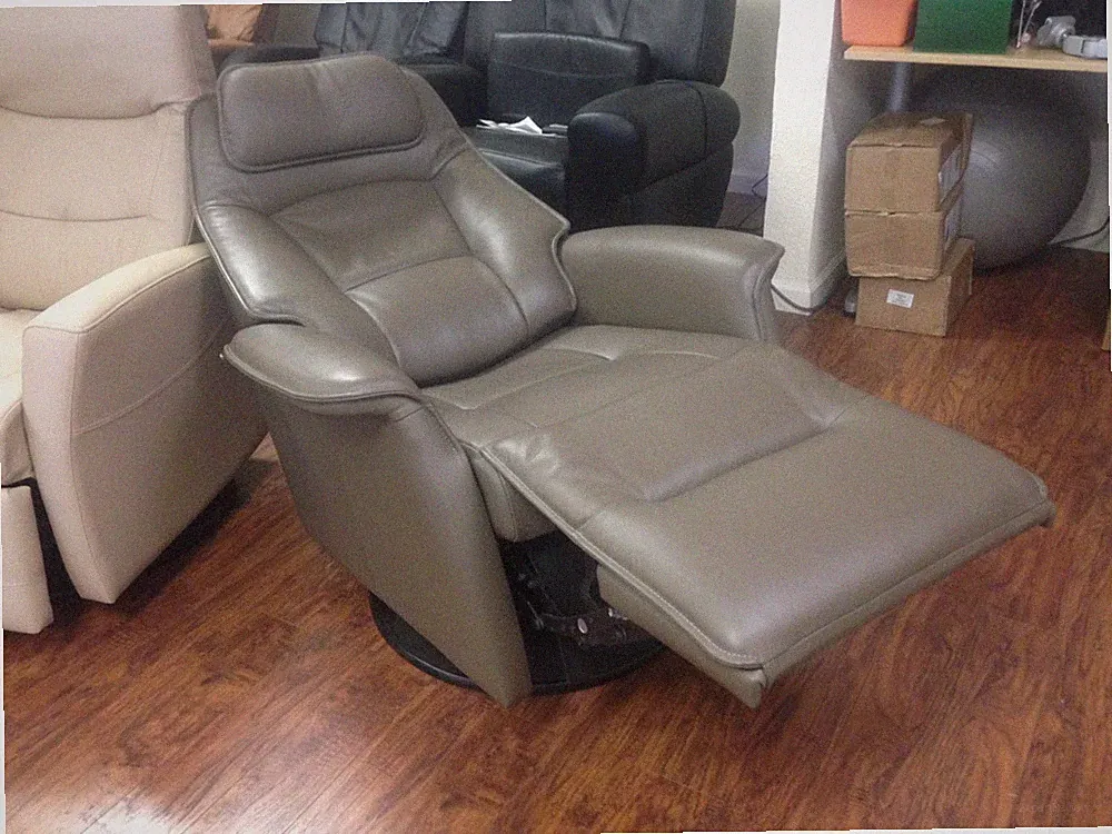 Fjords Stockholm Swing Relaxer Power Electric Recliner Chair SML Safari Leather