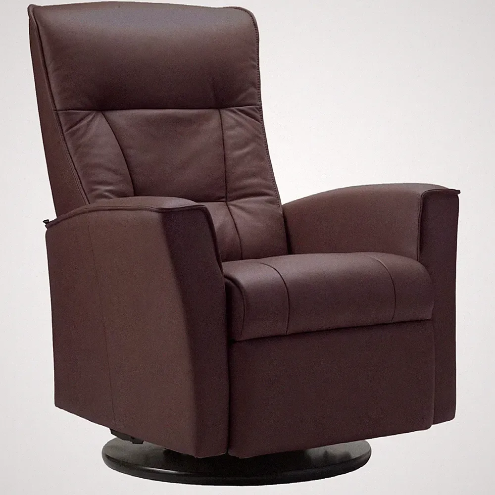 Fjords Ulstein Swing Relaxer Large Power Recliner Chair NL 120 Havana Leather