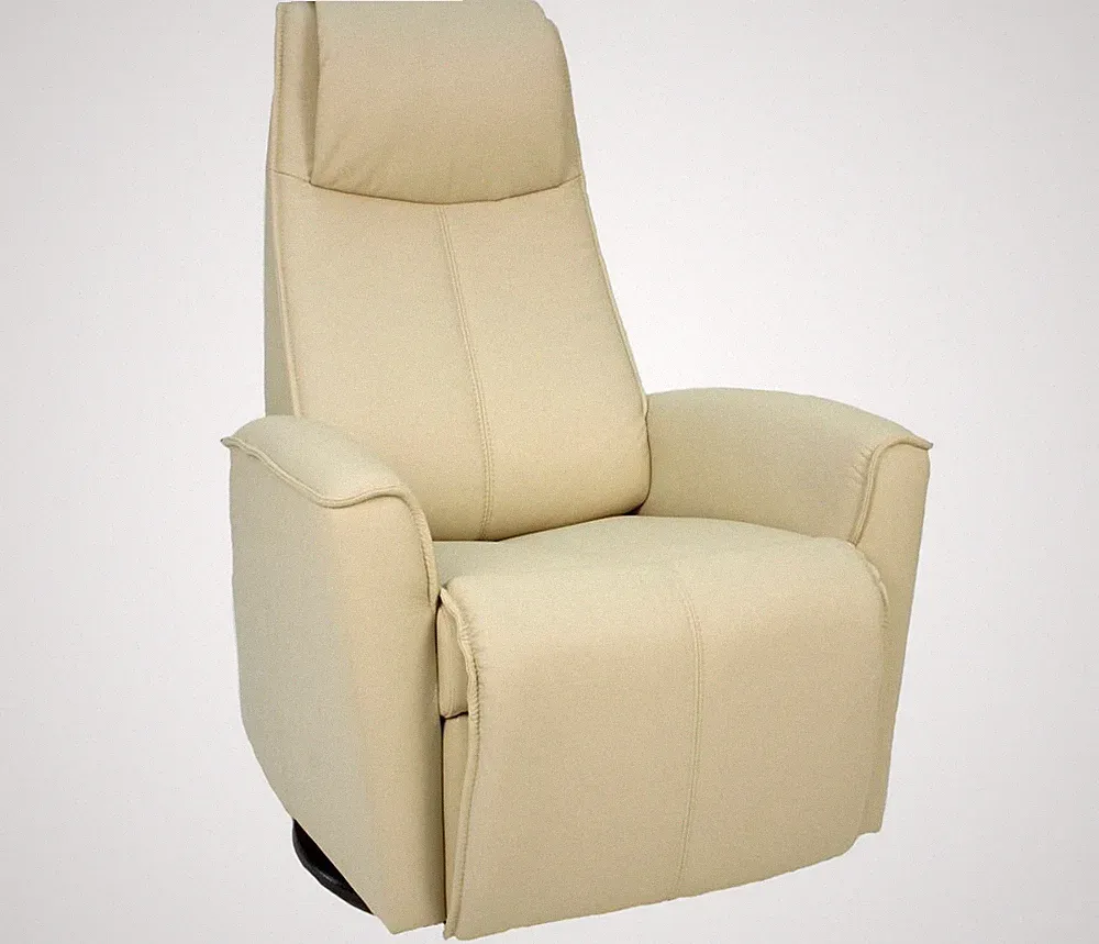 Fjords Urban Swing Relaxer Electric Power Recliner Chair Large Latte Leather