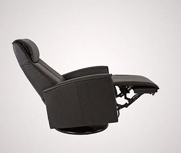Fjords Urban Swing Relaxer Electric Power Recliner Chair Large Storm Leather