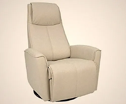 Fjords Urban Swing Relaxer Electric Recliner Chair Large Shadow Grey Leather