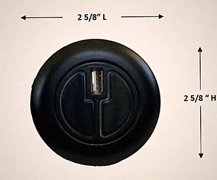 Mulin Electric Switch - Right(R) 2 Button Power Recliner Switch With USB MLSK5-D