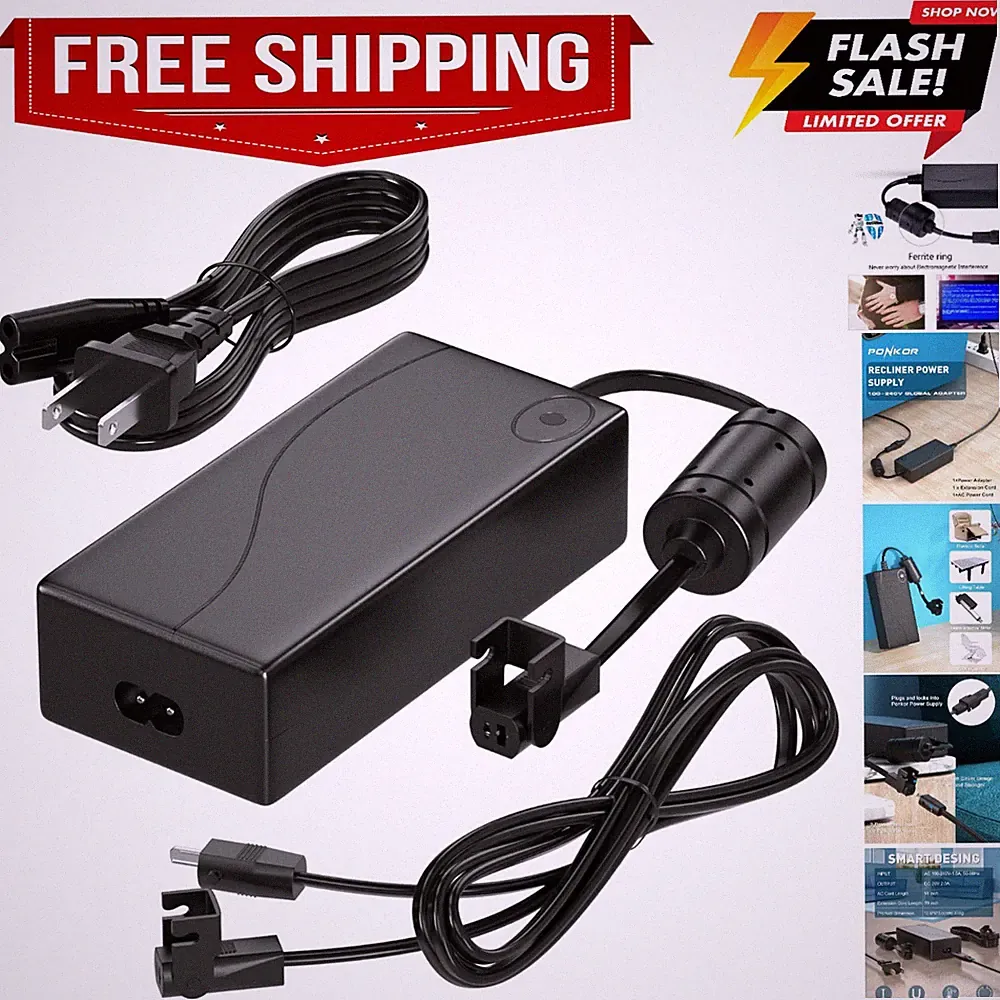 Recliner Power Supply, AC/DC Switching Power Supply Transformer 2-pin 29V 2A...